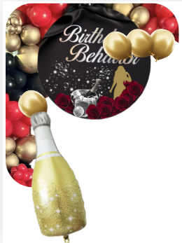 Zodiac Birthday Behavior Bubbly Balloon Arch