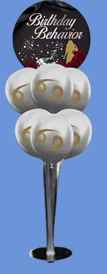 Birthday Behavior Bubbly Tabletop Balloon Bouquets