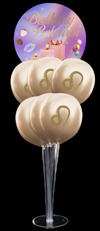 Birthday Behavior Yummy Tabletop Balloon Bouquet