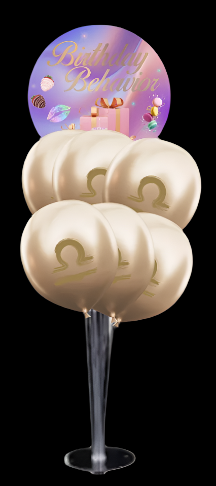 Birthday Behavior Yummy Tabletop Balloon Bouquet