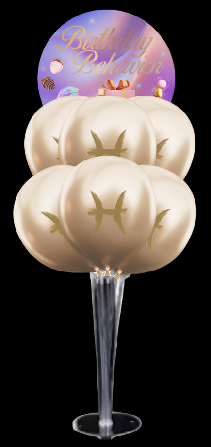 Birthday Behavior Yummy Tabletop Balloon Bouquet