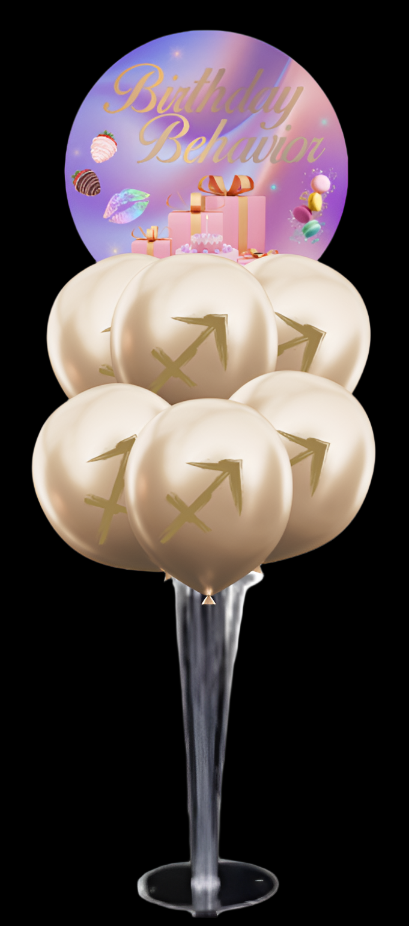 Birthday Behavior Yummy Tabletop Balloon Bouquet
