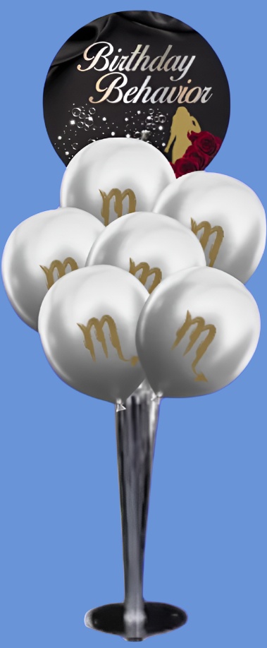 Birthday Behavior Bubbly Tabletop Balloon Bouquets