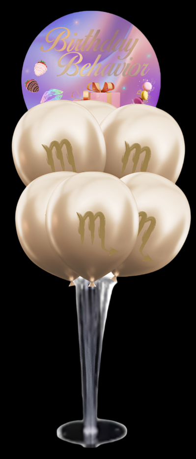 Birthday Behavior Yummy Tabletop Balloon Bouquet