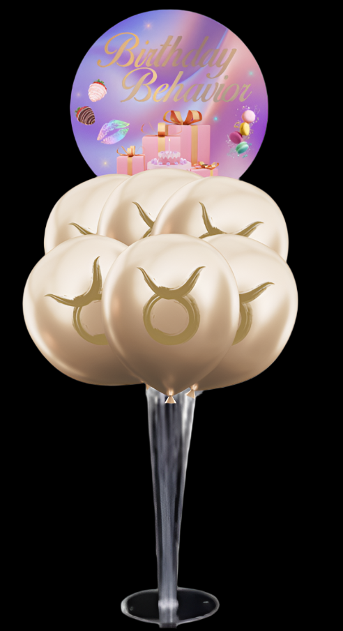 Birthday Behavior Yummy Tabletop Balloon Bouquet