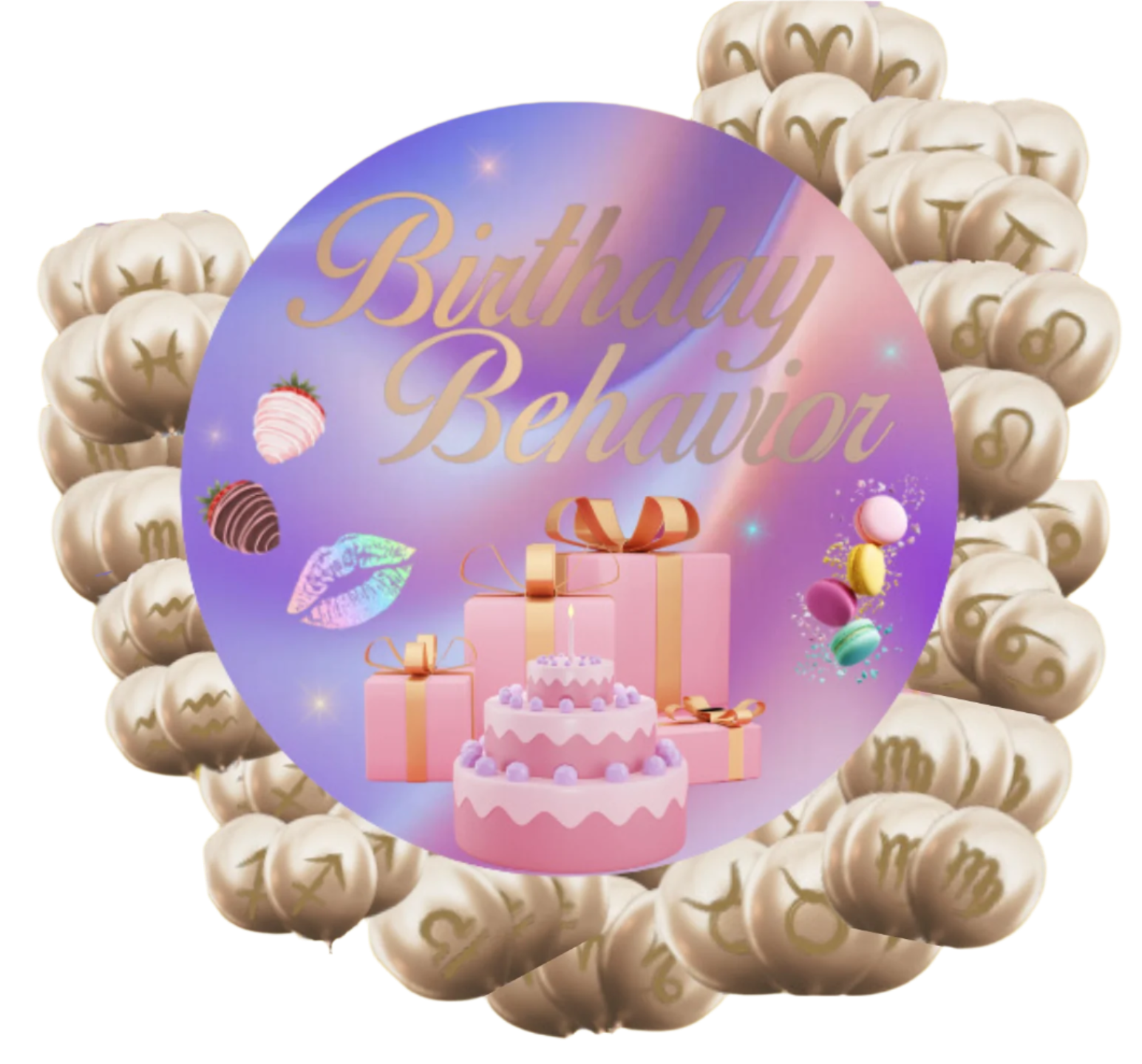 Birthday Behavior Yummy Tabletop Balloon Bouquet