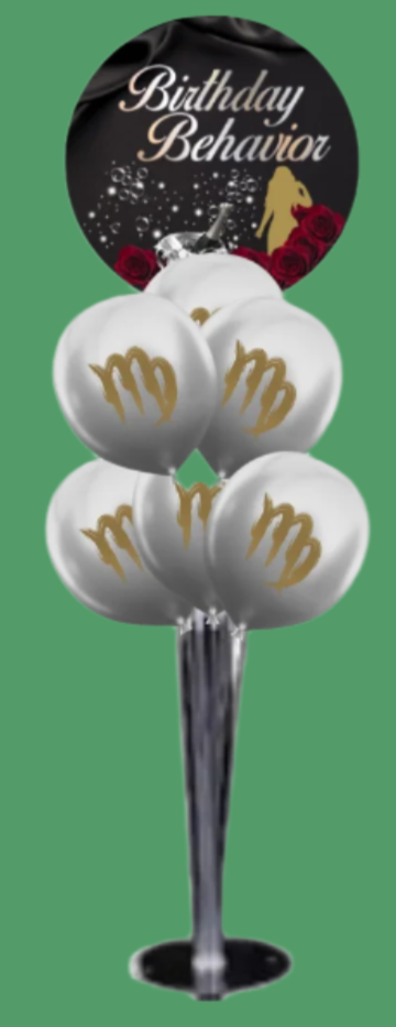 Birthday Behavior Bubbly Tabletop Balloon Bouquets