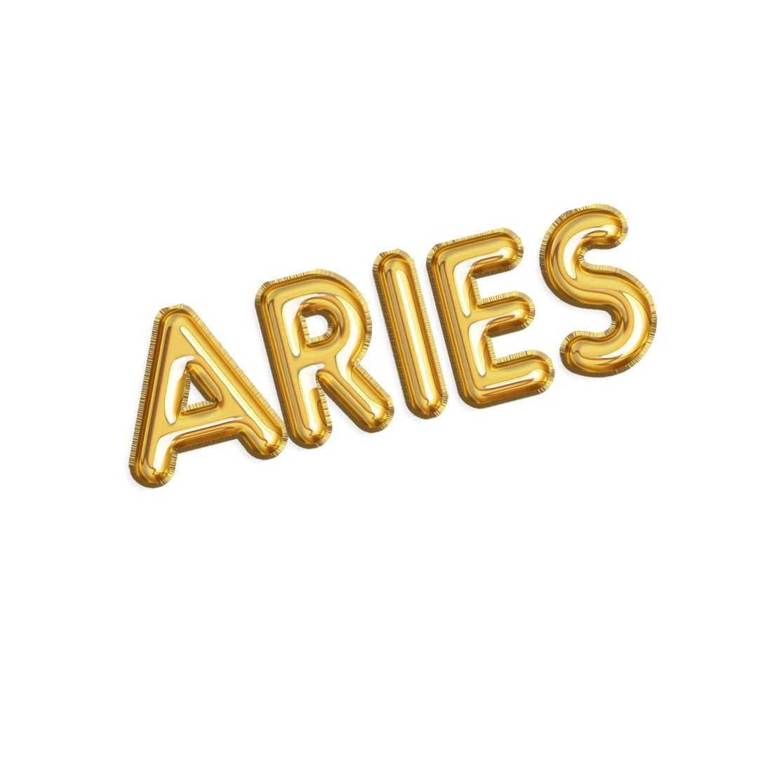 Gold Zodiac Name Balloon Banner