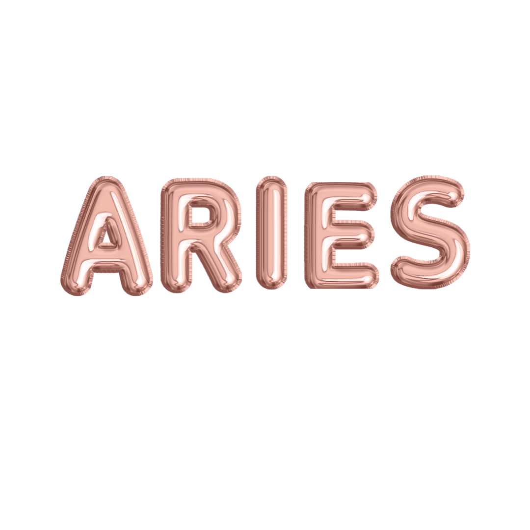 Rose Gold Zodiac Name Balloon Banners