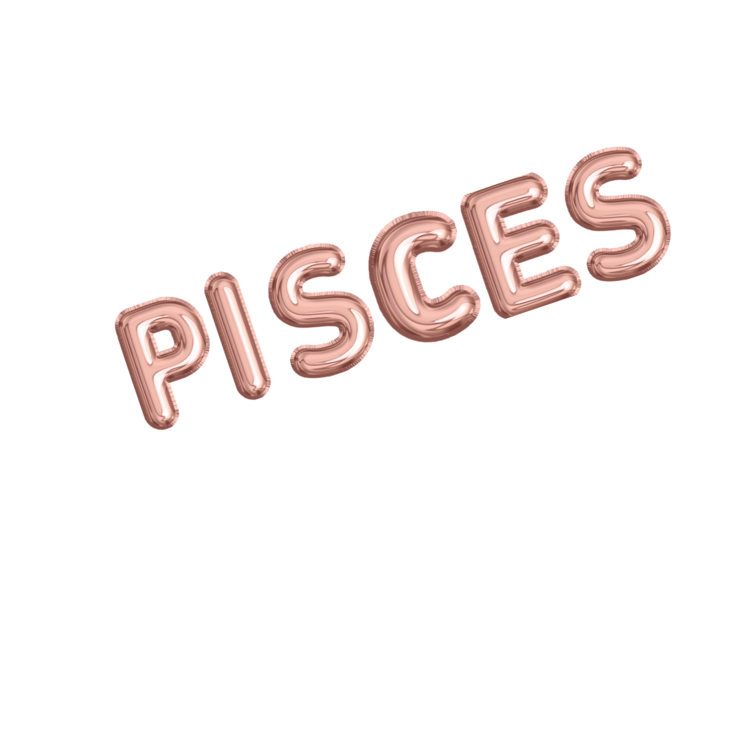 Rose Gold Zodiac Name Balloon Banners