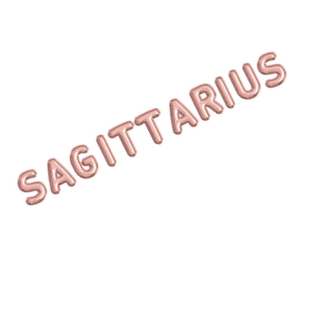 Rose Gold Zodiac Name Balloon Banners