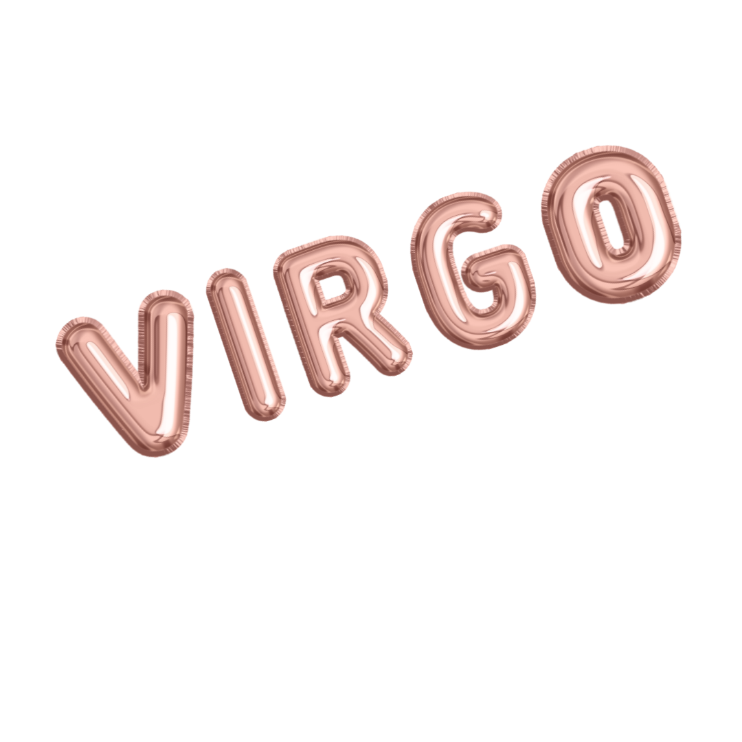 Rose Gold Zodiac Name Balloon Banners