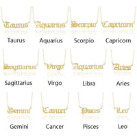 Old English Zodiac Necklace