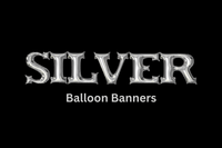 Silver Zodiac Balloon Banners