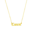 Old English Zodiac Necklace