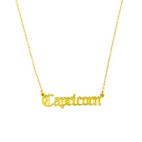 Old English Zodiac Necklace