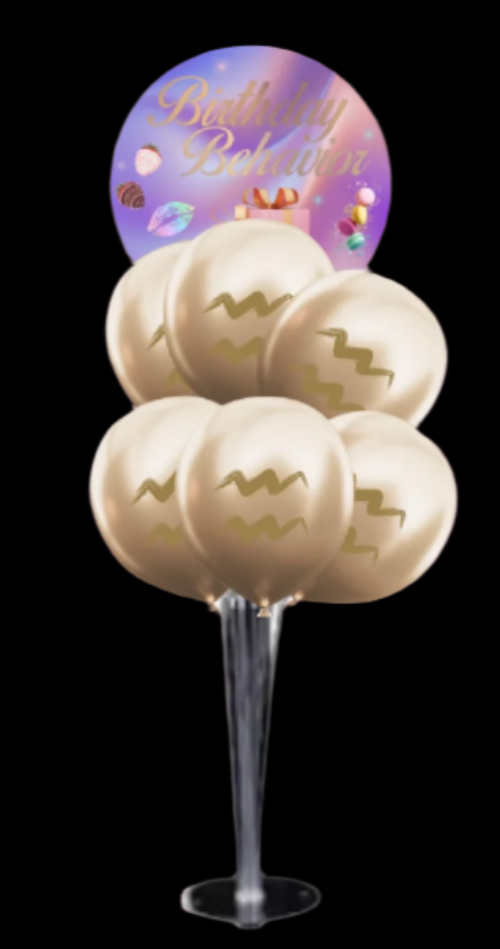 Birthday Behavior Yummy Table Balloon Bouquet