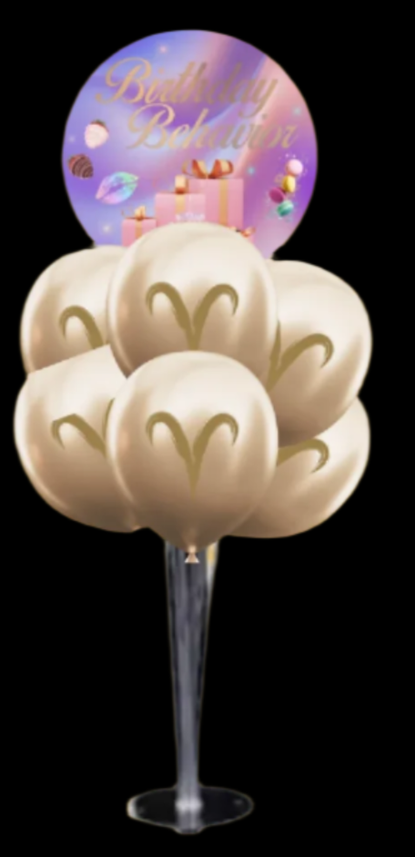 Birthday Behavior Yummy Table Balloon Bouquet