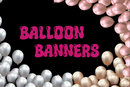 Rose Gold Zodiac Balloon Banners