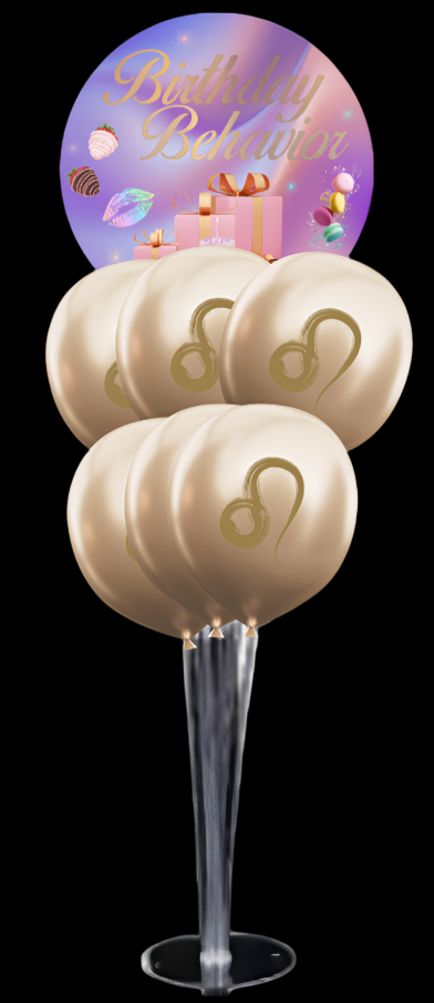 Birthday Behavior Yummy Table Balloon Bouquet