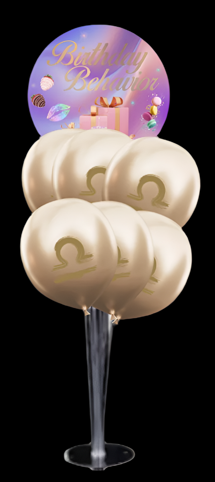 Birthday Behavior Yummy Table Balloon Bouquet