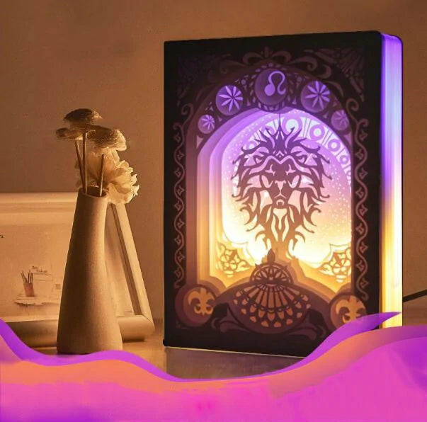 Zodiac Carved Paper Nightlight