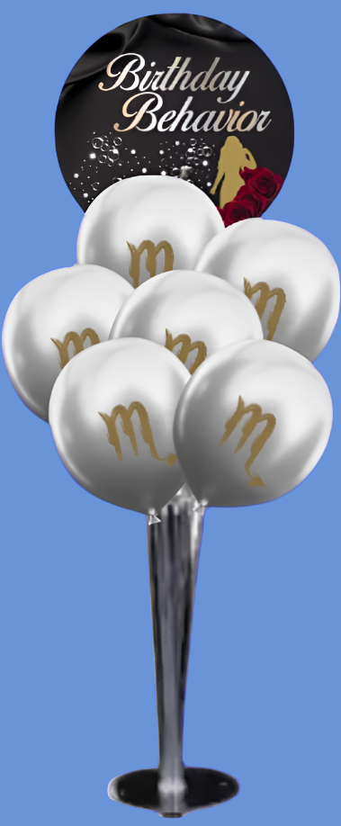 Birthday Behavior Bubbly Table Balloon Bouquets