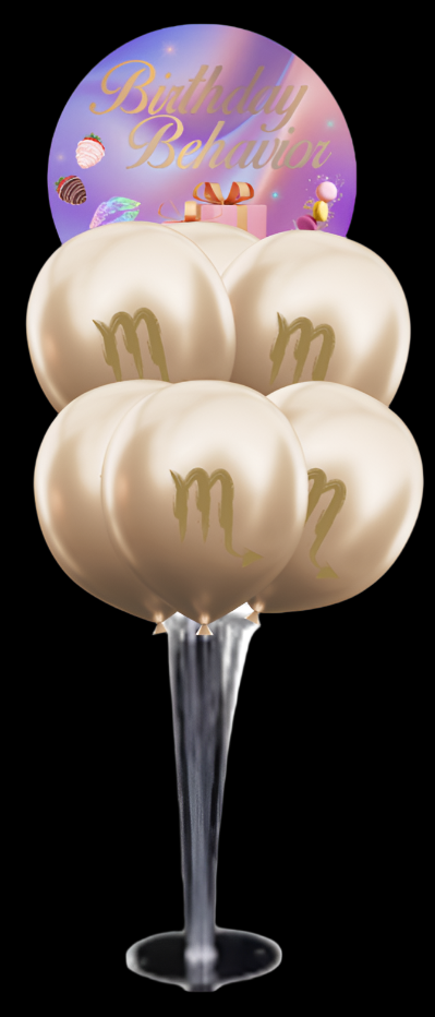 Birthday Behavior Yummy Table Balloon Bouquet