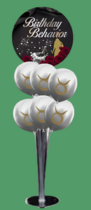 Birthday Behavior Bubbly Tabletop Balloon Bouquets