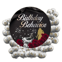 Birthday Behavior Bubbly Tabletop Balloon Bouquets