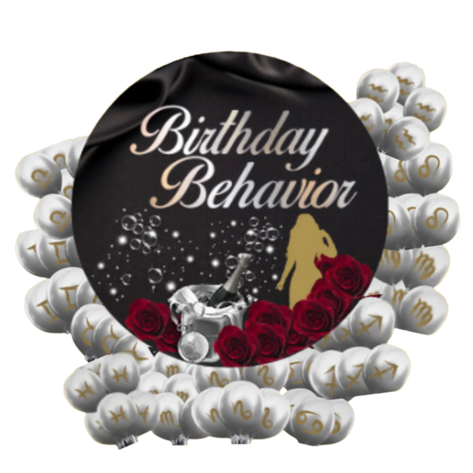 Birthday Behavior Bubbly Table Balloon Bouquets