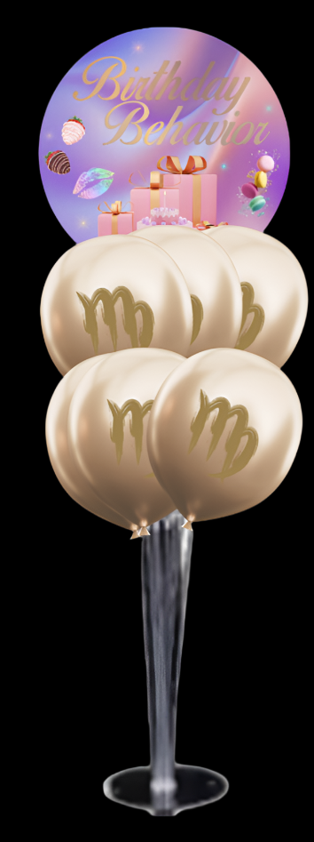 Birthday Behavior Yummy Table Balloon Bouquet