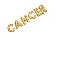 Gold Zodiac Name Balloon Banner
