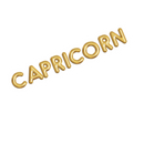 Gold Zodiac Name Balloon Banner