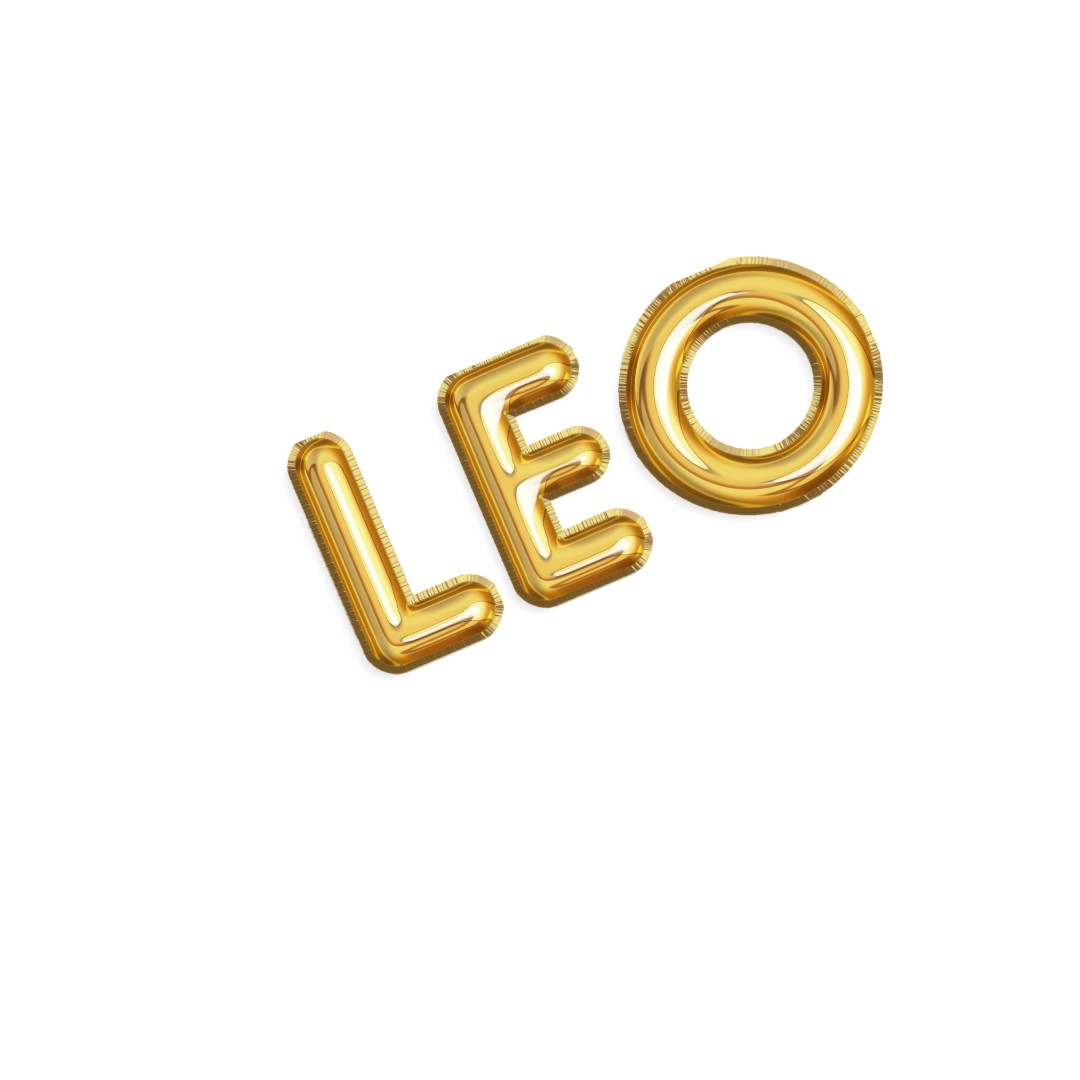 Gold Zodiac Name Balloon Banner