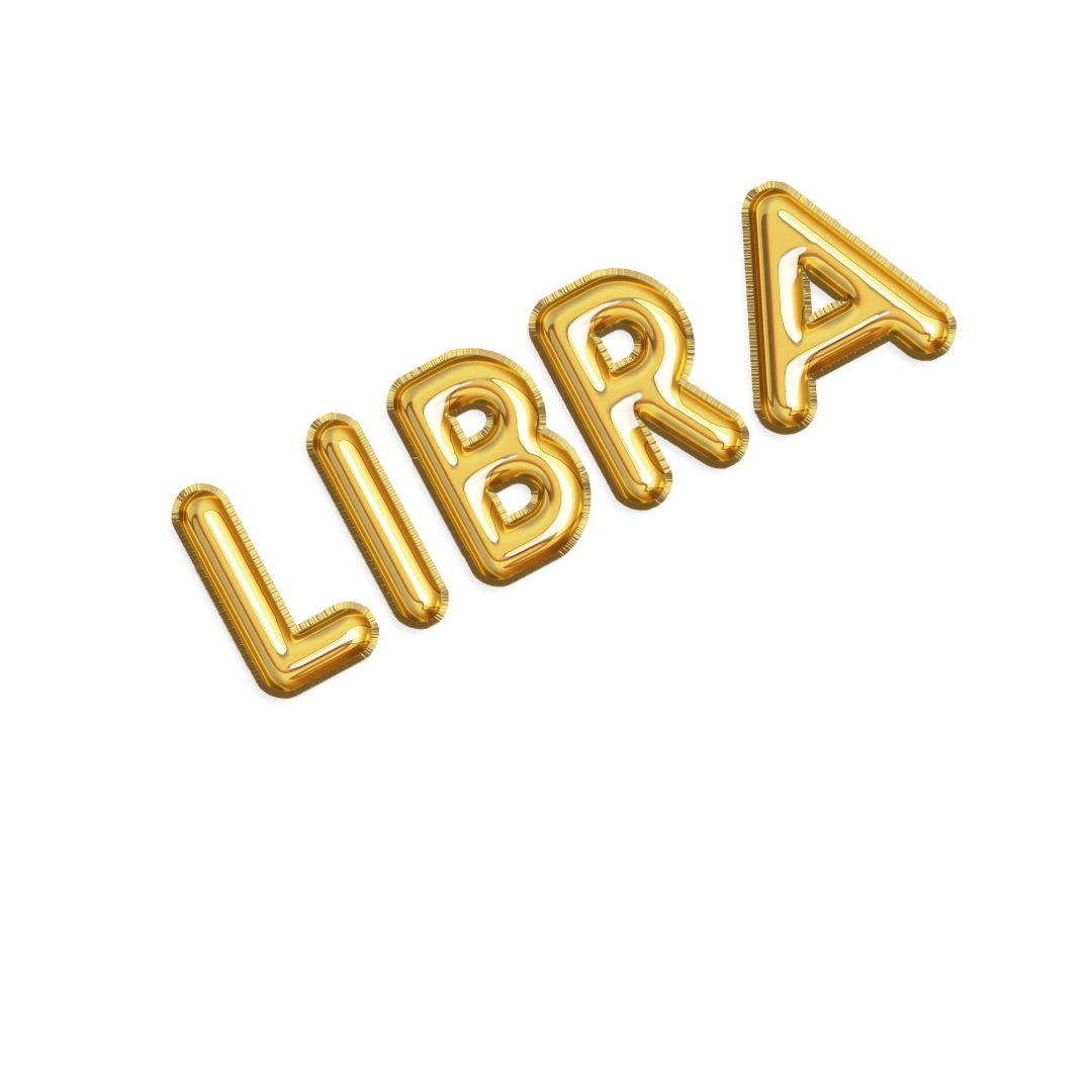 Gold Zodiac Name Balloon Banner