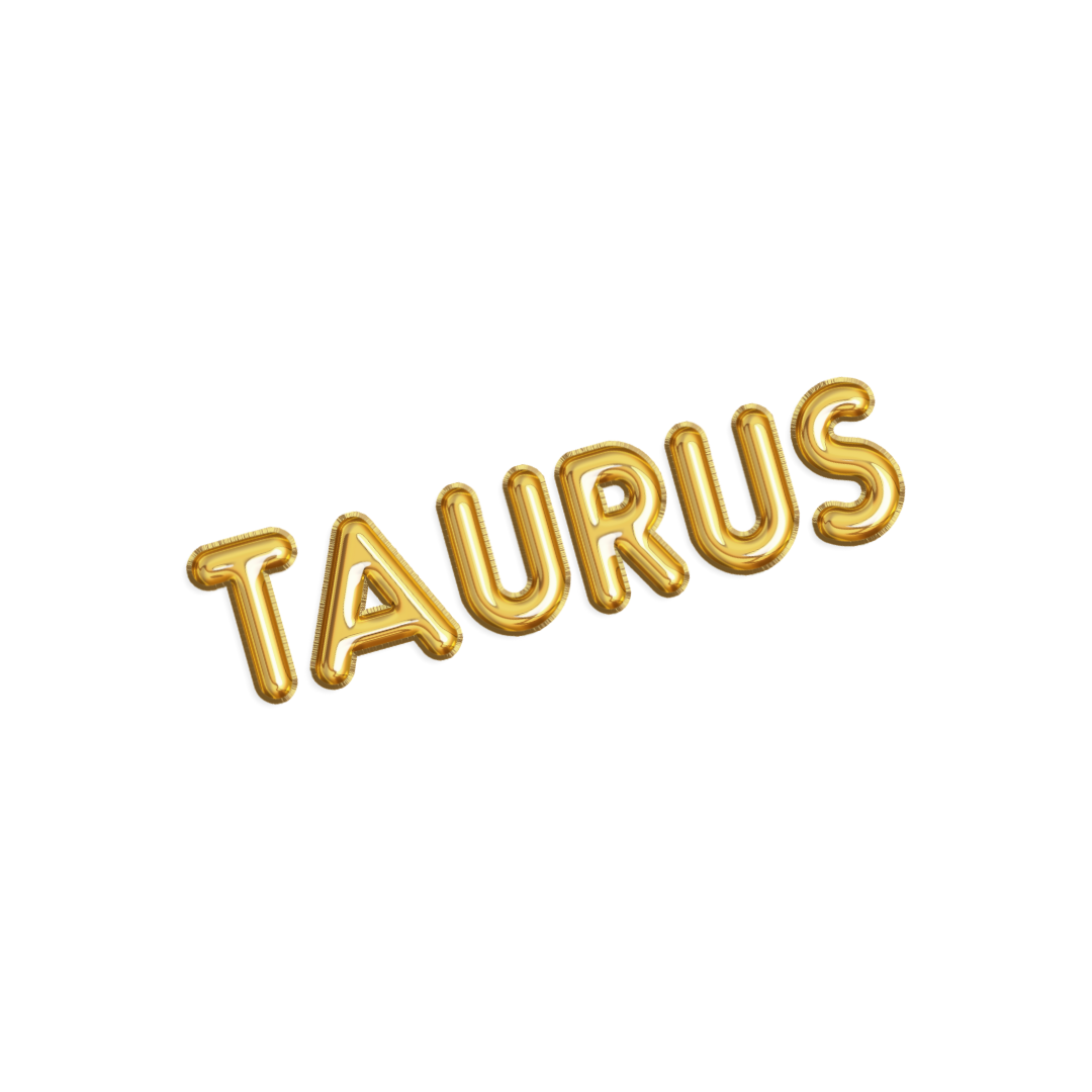 Gold Zodiac Name Balloon Banner