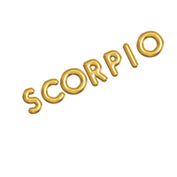 Gold Zodiac Name Balloon Banner