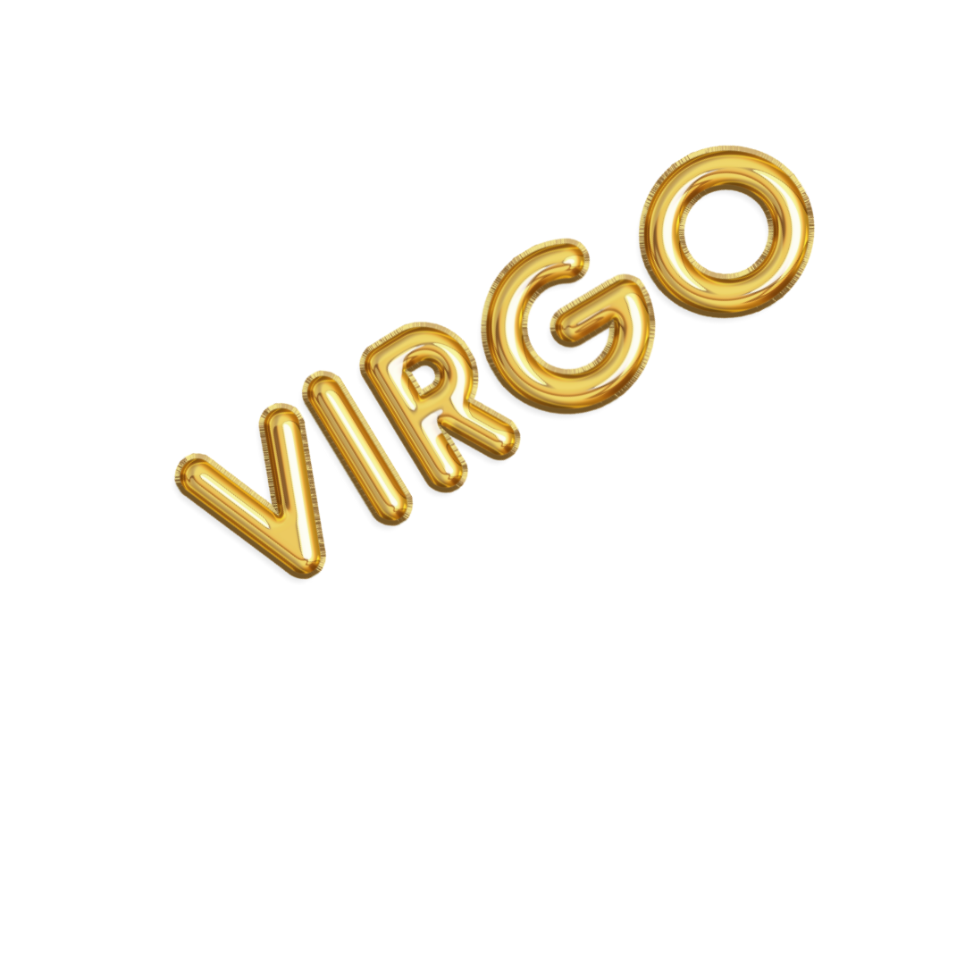 Gold Zodiac Name Balloon Banner