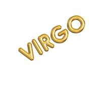 Gold Zodiac Name Balloon Banner