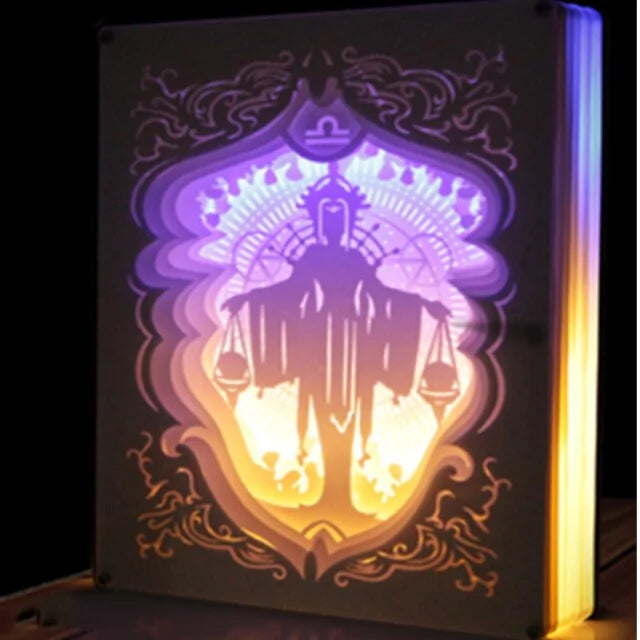 Zodiac Carved Paper Nightlight